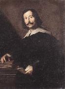 Portrait of a gentleman,three-quarter length,standing beside a pedestal,resting his hand on books unknow artist